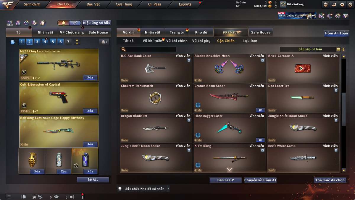 shop acc cf uy tin gia re